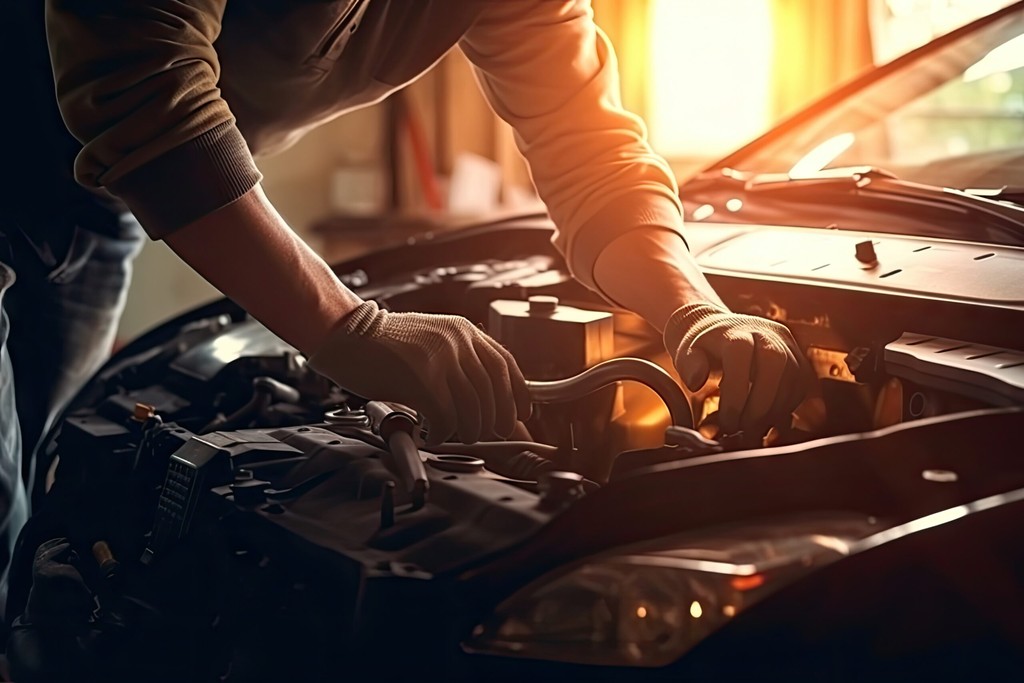 Manutenzione del motore nell'officina Moreno Auto a Codogno